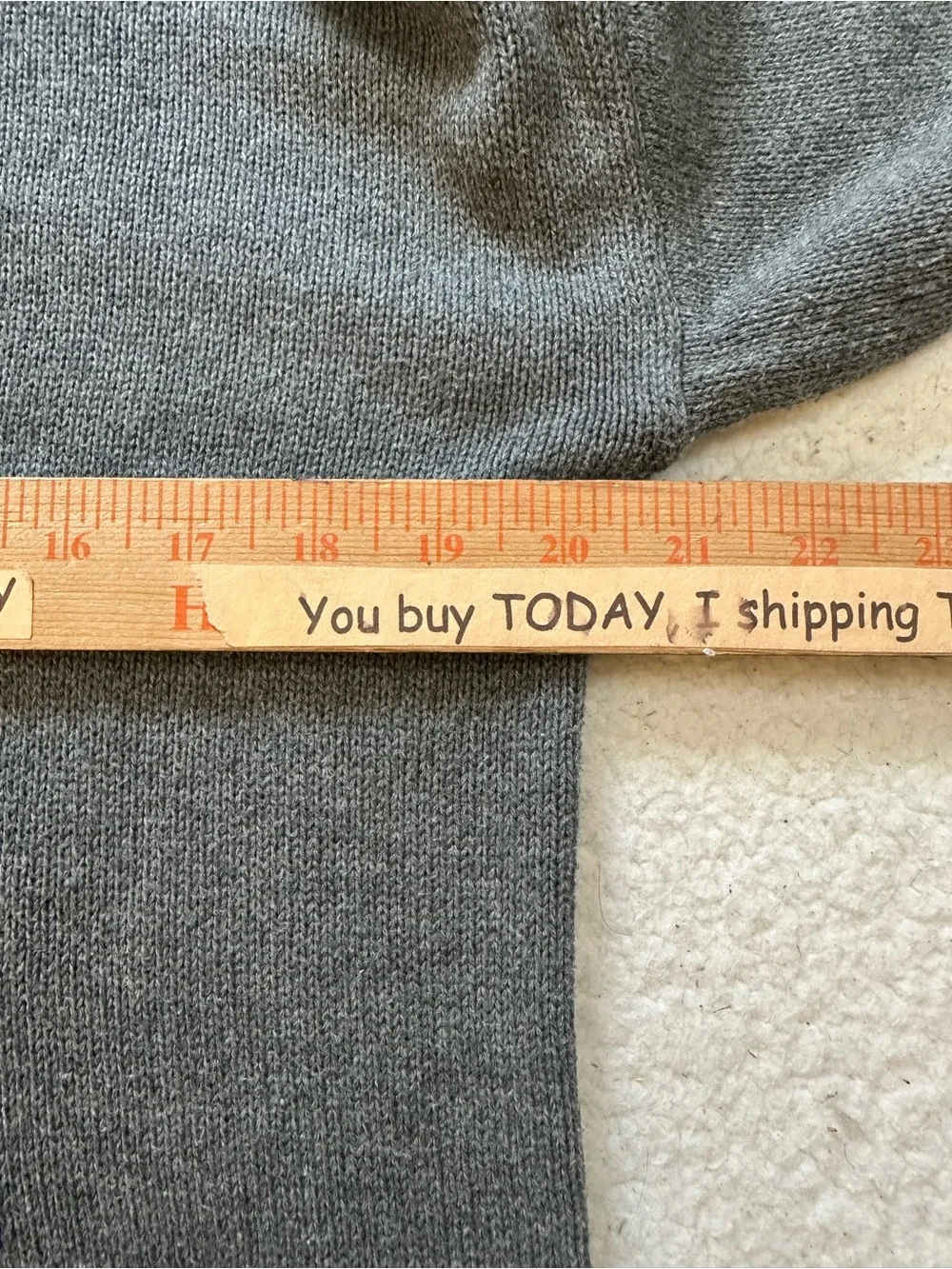 Eric + Lani Women's XL Grey Crewneck Sweater with Navy Sailboat Graphic